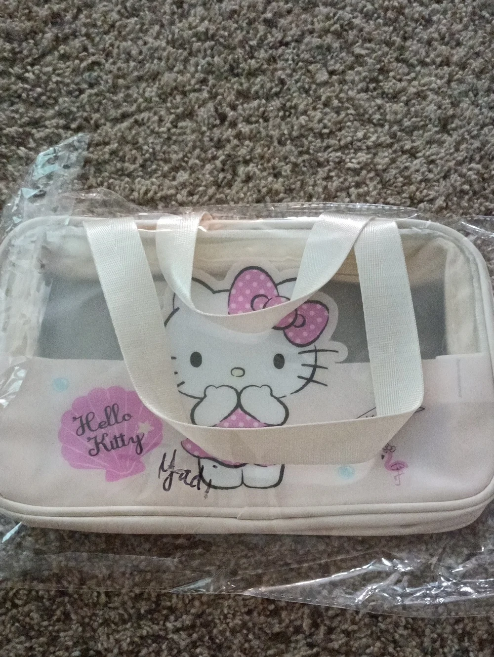 Hello Kitty Pink Kids Cosmetic & Accessory Bag
